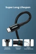 Кабель UGREEN US300 USB-C to USB-C 100W 5A QC4.0 PD3.0 1m Black (80371) - зображення 7