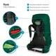 Рюкзак Osprey Rook 50 зелений - изображение 6