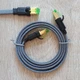 LAN кабель для интернет патч-корд RJ45 Alitek Cat8 40Gbps с оплеткой Серый, 1 м (487510) - изображение 1