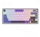Клавиатура ROYAL KLUDGE R75 Бело-Фиолетовая Проводная Механическая, RGB Подсветка, С Поддержкой HOT-SWAP. Silver Switch - изображение 1