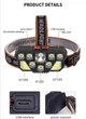 Яркий мощный аккумуляторный налобный фонарь HEADLIGHT CLT28 20 светодиодов 35Вт сверхяркий фонарь - изображение 3