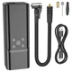 Акумуляторний автомобільний насос компресор HOCO ZP7 Maddy portable smart air pump 5000mAh Black (6942007614511) - зображення 8