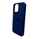 Захисний чохол-накладка Silicone Full Case AA Open Cam для Apple iPhone 16 Pro Max Navy Blue (FullOpeAAi16PM-39) - зображення 3