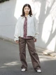 Куртка демисезонная короткая женская Uniqlo 743481950 L Молочная (1159814834) - изображение 15