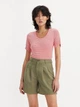 Футболка хлопковая женская Levi's 50167639 XS Красная (1159814342) - изображение 5