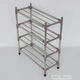 Полка для взуття Shoe Rack MP4 на 4 яруса. металева хромована посилена - зображення 1