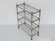 Полка для взуття Shoe Rack MP4 на 4 яруса. металева хромована посилена - зображення 6