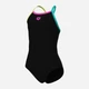 Підлітковий суцільний купальник для басейну для дівчинки Arena Swimsuit Light Drop Solid 005919-569 140 см Різнокольоровий (3468337411161) - зображення 7
