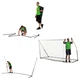Ворота футбольні QUICKPLAY KICKSTER 300 x 200 см, чорно-білі - изображение 3