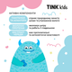 Детское средство для купания 3 в 1 Tink kids Bubble Gum 500 мл (4823109410886) - изображение 6