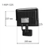 Прожектор с датчиком движения 50W NORTE IP65 6500К - изображение 3