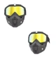 Маска Окуляри 2 в 1 захисна "Трансформер" для екстремального спорту Помаранчевий, Унісекс WUKE One size - зображення 3