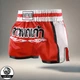 Шорти для тайского боксу та кікбоксингу Lion Another Boxing розмір M, ріст 150-165 см, червоні з білим (TSH-03-M) - изображение 1