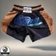 Шорти для тайского боксу та кікбоксингу Lion Another Boxing розмір XS, ріст 120-125 см, чорні з коричневим (TSH-01-XS) - изображение 1