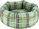 Лежак круглый безевый Barksi Comfort L 60 см Зеленый (1232105) - изображение 1