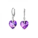 Срібні сережки Spark зі Swarovski Xilion Heart KW620214VL - изображение 1