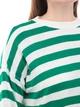 Свитер женский зеленый в полоску удлиненный тонкий 224286-1-Т ONE SIZE - изображение 7