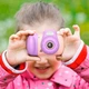 Цифровая детская фото-видео камера HOCO DV201 Dual lens children camera розовый - изображение 3