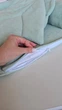 Кокон с крыльями, гнёздышко для новорожденных, 90х50см, Chickabiddy мятный хлопковый велюр, позиционер для малыша - изображение 15