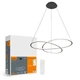 Потолочный LED светильник VIDEX DECORA |110W, 2700-6000K, 220V| Черный VL-CLD-989-BK - изображение 1