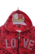 Кофта на флісі для дівчинки Love коралова 110 см (44372) - зображення 2