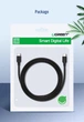 Кабель UGREEN US286 USB-C to USB-C 60W QC4.0 PD3.0 3A 3m Black (60788) - зображення 6