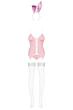 Эротический костюм кролика Obsessive Bunny suit Розовый S/M (SO7254) - изображение 4