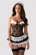 Еротичний ігровий костюм покоївки Obsessive Housemaid Чорний L/XL (SO7279) - зображення 1