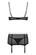 Еротичний рольовий костюм покоївки Obsessive Maidme set Чорний L/XL (SO7291) - зображення 5