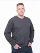 Свитшот мужской серый свободный большой размер 3809-B-3 4XL - изображение 5