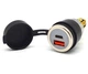 Мотозарядка Cliff Top 28W під розетку DIN Hella зарядка USB+PD з підсвіткою Металева - зображення 1