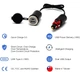 Мотозарядка Cliff Top USB+PD під розетку DIN Hella і в гніздо прикурювача 36W - зображення 2