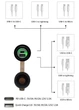 Металева мотозарядка USB зарядка на кермо мотоцикла Cliff Top 36W PD+QC3.0 Чорна - зображення 5