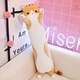 Мягкая игрушка подушка Длинный Кот Батон Плюшевая обнимашка антистресс (50см) Коричневая - изображение 1