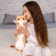 Мягкая игрушка подушка Длинный Кот Батон Плюшевая обнимашка антистресс (50см) Коричневая - изображение 4