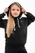Детский спортивный утепленный костюм Kindamor Warm Autumn Black для девочки, флис 116 см черный - изображение 12