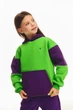 Дитячий спортивний утеплений костюм Kindamor Active Heat Purple/Green, фліс для дівчинки 128 см фіолетовий із зеленим - зображення 6