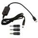 Кабель для роутера триггер 5V 9V 12V 15V 20V 3А PD 60w USB Type C DC 5,5*2.1 мм +3 шт. переходники - изображение 1