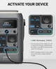 Зовнішній акумулятор з ліхтариком Anker SOLIX C300 Power Bank Station 90,000mAh, 300W (288Wh) LiFePO4 Battery - Gray - зображення 5
