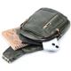 Стильная сумка-слинг для женщин из экокожи VINTAGE Bag 22745 Зеленый - изображение 8