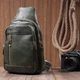 Стильная вертикальная слинг сумка для женщин из экокожи Vintage Зеленого цвета (bg227fash45) - изображение 9