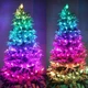 Умная RGB гирлянда роса, 10м, от USB, 100 LED, управление смартфоном + пульт ДУ, Bluetooth - изображение 4