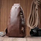 Модная женская сумка с одной лямкой через плечо из экокожи Vintage Коричневая (305516) - изображение 10