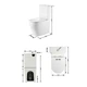 Унітаз підлоговий Qtap Virgo Ultra Quiet безобідковий з сидінням Soft-close WHITE QT18226092AW - изображение 2