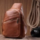 Женская сумка через плечо из экокожи Vintage вертикальная средняя рыжего цвета (bg227fash58) - изображение 12