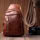 Цікава сумка-слінг для жінок з екошкіри VINTAGE Bag 22749 Рудий - зображення 9