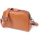 Небольшая сумка для женщин на два отделения из натуральной кожи VINTAGE Bag 22800 Рыжий - изображение 2