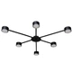Люстра потолочная 100lamp Copter 6хGX53 NL 8040-6 BK черная (618810) - изображение 3