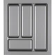 Лоток для столовых приборов 400 серый Standard 40 (330х380х42мм.) PLATINUM - изображение 1