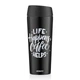 Термокружка Ardesto Coffee Time "Life happens coffee helps" 450 мл черная (AR2645BC) - изображение 1